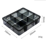 Maxbell Plastic Screws Storage Box Multi-grid Hardware Box Storage  9 Grids L