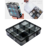 Maxbell Plastic Screws Storage Box Multi-grid Hardware Box Storage  9 Grids L