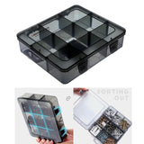 Maxbell Plastic Screws Storage Box Multi-grid Hardware Box Storage  9 Grids L