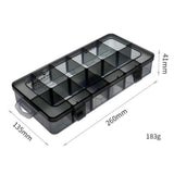 Maxbell Plastic Screws Storage Box Multi-grid Hardware Box Storage  12 GrIds S
