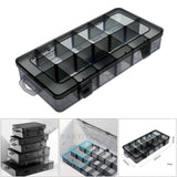 Maxbell Plastic Screws Storage Box Multi-grid Hardware Box Storage  12 GrIds S