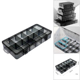 Maxbell Plastic Screws Storage Box Multi-grid Hardware Box Storage  12 GrIds S