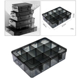 Maxbell Plastic Screws Storage Box Multi-grid Hardware Box Storage  12 GrIds L