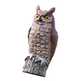 Maxbell 2pcs Fake Owl Outdoor Pest Bird Squirrels Pest Repellent for Keep Birds Away