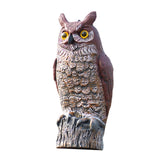 Maxbell 2pcs Fake Owl Outdoor Pest Bird Squirrels Pest Repellent for Keep Birds Away