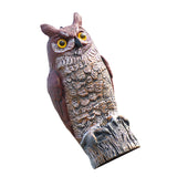 Maxbell 2x Fake Owl Outdoor Pest Bird Squirrels Pest Repellent for Keep Birds Away