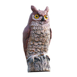 Maxbell 2pcs Fake Owl Outdoor Pest Bird Squirrels Pest Repellent for Keep Birds Away