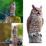 Maxbell 2x Fake Owl Outdoor Pest Bird Squirrels Pest Repellent for Keep Birds Away