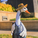 Maxbell 2 Piece Lawn Decorative Mini Resin Duck Art Crafts for Pond Outdoor