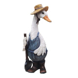 Maxbell 2 Piece Lawn Decorative Mini Resin Duck Art Crafts for Pond Outdoor