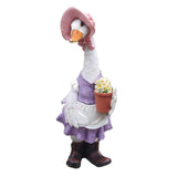 Maxbell 2 Piece Lawn Decorative Mini Resin Duck Art Crafts for Pond Outdoor