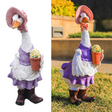 Maxbell 2 Piece Lawn Decorative Mini Resin Duck Art Crafts for Pond Outdoor
