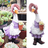 Maxbell 2 Piece Lawn Decorative Mini Resin Duck Art Crafts for Pond Outdoor