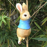 Maxbell 4x Exquisite Rabbit Ornaments Garden Statue Figurines for Outdoor Indoor