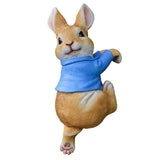 Maxbell 4x Exquisite Rabbit Ornaments Garden Statue Figurines for Outdoor Indoor