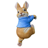 Maxbell 4x Exquisite Rabbit Ornaments Garden Statue Figurines for Outdoor Indoor