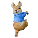 Maxbell 4x Exquisite Rabbit Ornaments Garden Statue Figurines for Outdoor Indoor