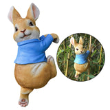 Maxbell 4x Exquisite Rabbit Ornaments Garden Statue Figurines for Outdoor Indoor