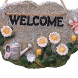 Maxbell 2pcs Door Welcome Sign Decorative Front Door Patio Garden Ornament