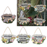 Maxbell 2pcs Door Welcome Sign Decorative Front Door Patio Garden Ornament