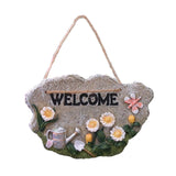 Maxbell 2pcs Door Welcome Sign Decorative Front Door Patio Garden Ornament
