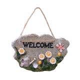 Maxbell 2pcs Door Welcome Sign Decorative Front Door Patio Garden Ornament