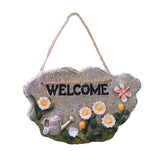 Maxbell 2pcs Door Welcome Sign Decorative Front Door Patio Garden Ornament