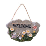 Maxbell 2pcs Door Welcome Sign Decorative Front Door Patio Garden Ornament