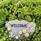 Maxbell 2pcs Door Welcome Sign Decorative Front Door Patio Garden Ornament