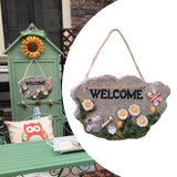 Maxbell 2pcs Door Welcome Sign Decorative Front Door Patio Garden Ornament