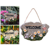 Maxbell 2pcs Door Welcome Sign Decorative Front Door Patio Garden Ornament