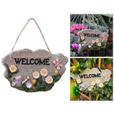 Maxbell 2pcs Door Welcome Sign Decorative Front Door Patio Garden Ornament