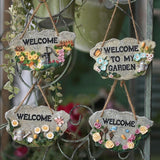 Maxbell 2pcs Door Welcome Sign Decorative Front Door Patio Garden Ornament