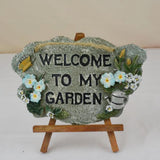 Maxbell 2pcs Door Welcome Sign Decorative Front Door Patio Garden Ornament