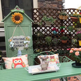 Maxbell 2pcs Door Welcome Sign Decorative Front Door Patio Garden Ornament