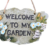 Maxbell 2pcs Door Welcome Sign Decorative Front Door Patio Garden Ornament