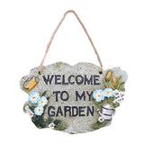 Maxbell 2pcs Door Welcome Sign Decorative Front Door Patio Garden Ornament