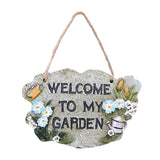 Maxbell 2pcs Door Welcome Sign Decorative Front Door Patio Garden Ornament