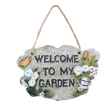 Maxbell 2pcs Door Welcome Sign Decorative Front Door Patio Garden Ornament