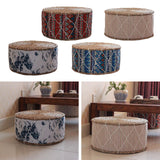 4pcs Handmade Straw Futon Floor Pillow Meditation Stool Pouf Bohemia
