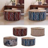 4pcs Handmade Straw Futon Floor Pillow Meditation Stool Pouf Bohemia