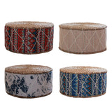 4pcs Handmade Straw Futon Floor Pillow Meditation Stool Pouf Bohemia