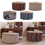 4pcs Handmade Straw Futon Floor Pillow Meditation Stool Pouf Bohemia