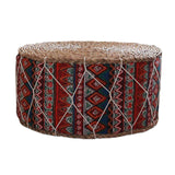 4pcs Handmade Straw Futon Floor Pillow Meditation Stool Pouf Bohemia