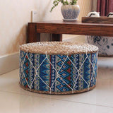 4pcs Handmade Straw Futon Floor Pillow Meditation Stool Pouf Bohemia