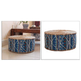 4pcs Handmade Straw Futon Floor Pillow Meditation Stool Pouf Bohemia
