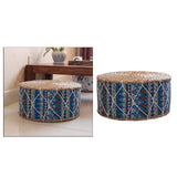 4pcs Handmade Straw Futon Floor Pillow Meditation Stool Pouf Bohemia