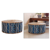 4pcs Handmade Straw Futon Floor Pillow Meditation Stool Pouf Bohemia