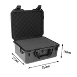 Waterproof Hard Case ABS Plastic Tool Storage Carry Case Outdoor Box wFoam L