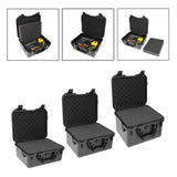 Waterproof Hard Case ABS Plastic Tool Storage Carry Case Outdoor Box wFoam L